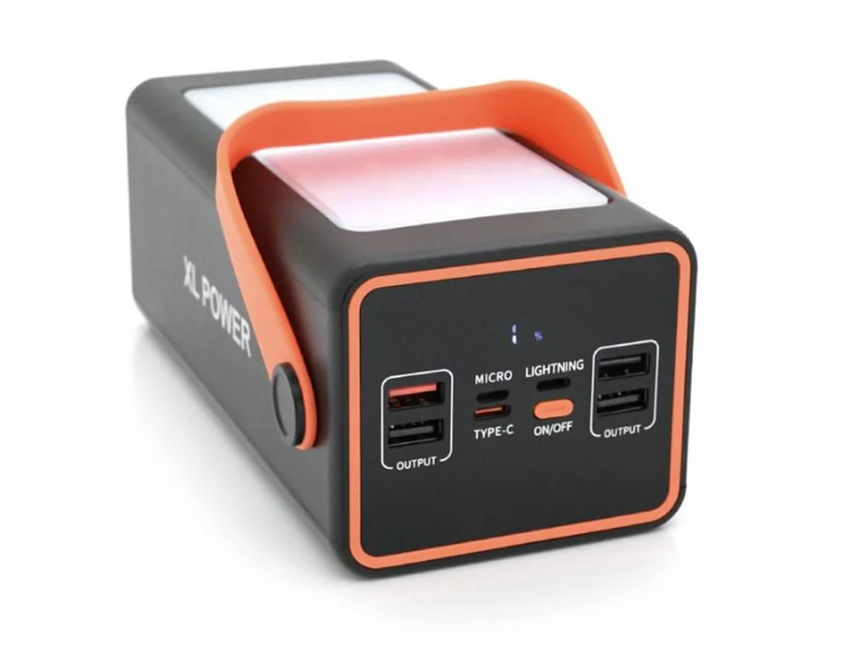 Повербанк 100000 мАч с фонариком и дисплеем, 4 выхода, вход USB-C, внешний аккумулятор для телефона 56959 фото