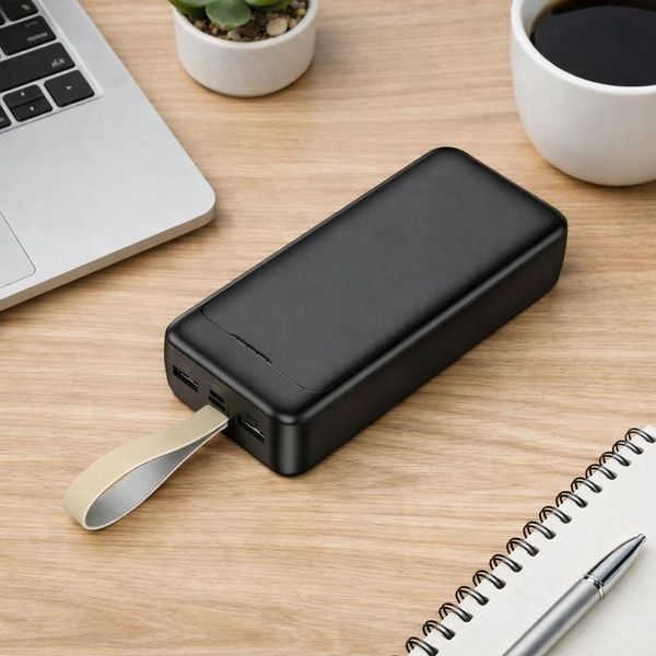 Повербанк 50000 мАч 22,5 Вт с быстрой зарядкой, USB-C и 2 USB, внешний аккумулятор 57089 фото