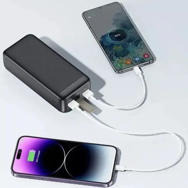 Повербанк 50000 мАч 22,5 Вт с быстрой зарядкой, USB-C и 2 USB, внешний аккумулятор 57089 фото